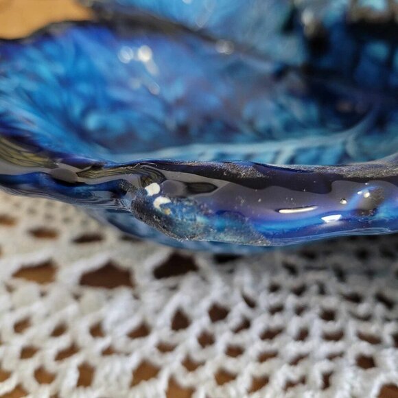 Inarco Mood Indigo Vintage Ceramic Serving Tray - Blue Fruits - Picture 5 of 13